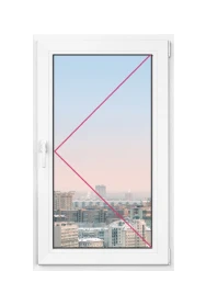 Одностворчатое окно Rehau Delight Design 570x570 - фото - 1